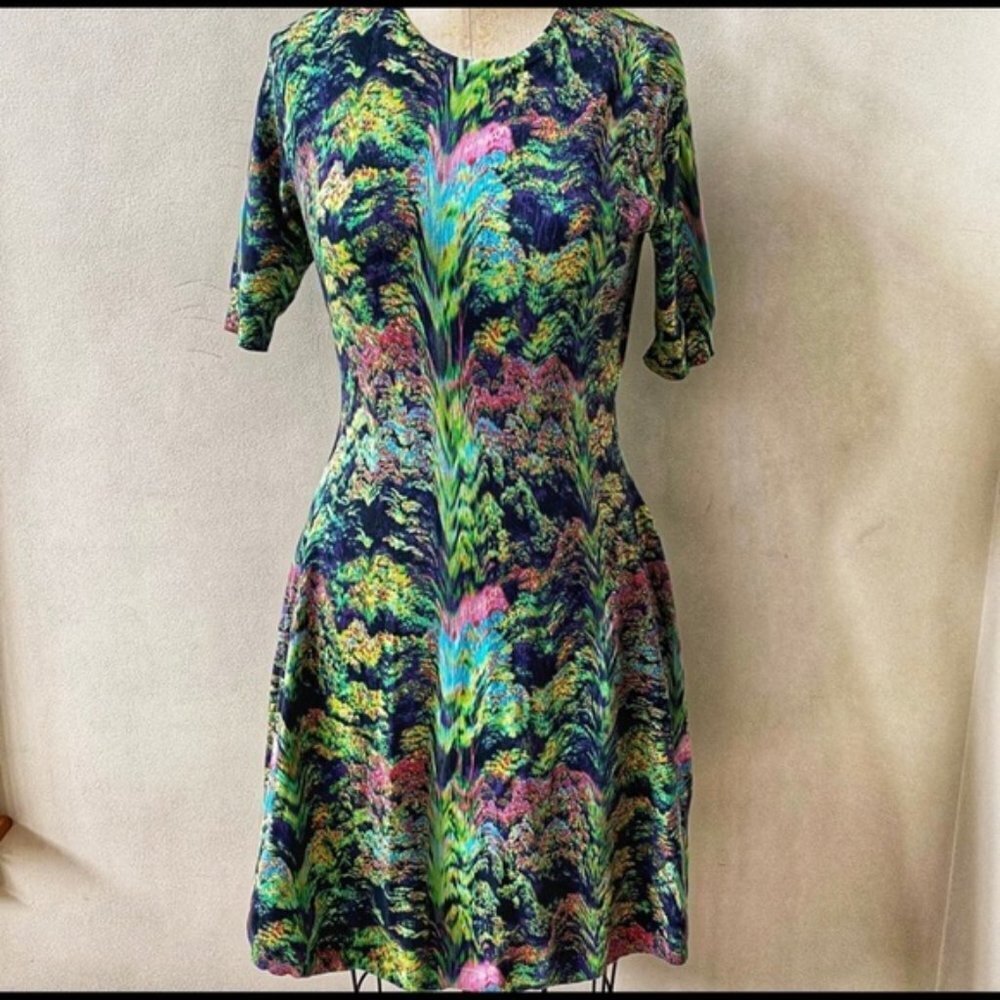 Kenzo Paris Dress Watercolor Green Small
